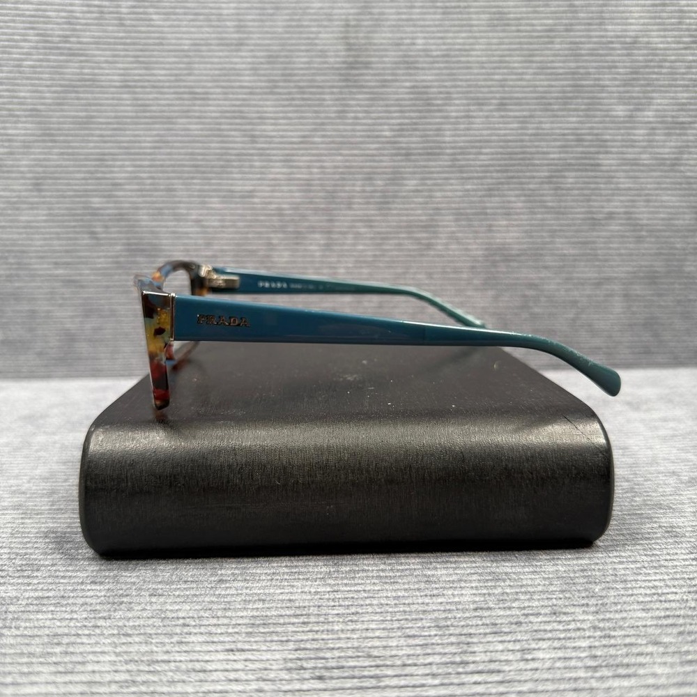 Prada NAG-1O1 Tortoise Teal Rectangular Eyeglasses Frames Italy BP30353232 - Picture 4 of 16